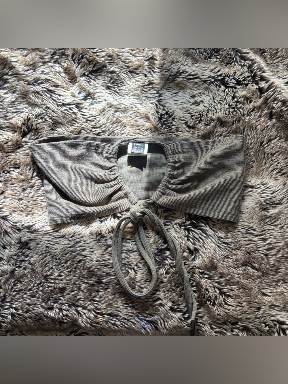 ❗️PACKAGE DEAL❗️Neutral Knit Tie Bando Crop Tops